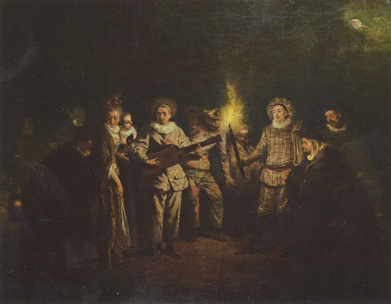 Jean antoine Watteau Die italienische Komodie